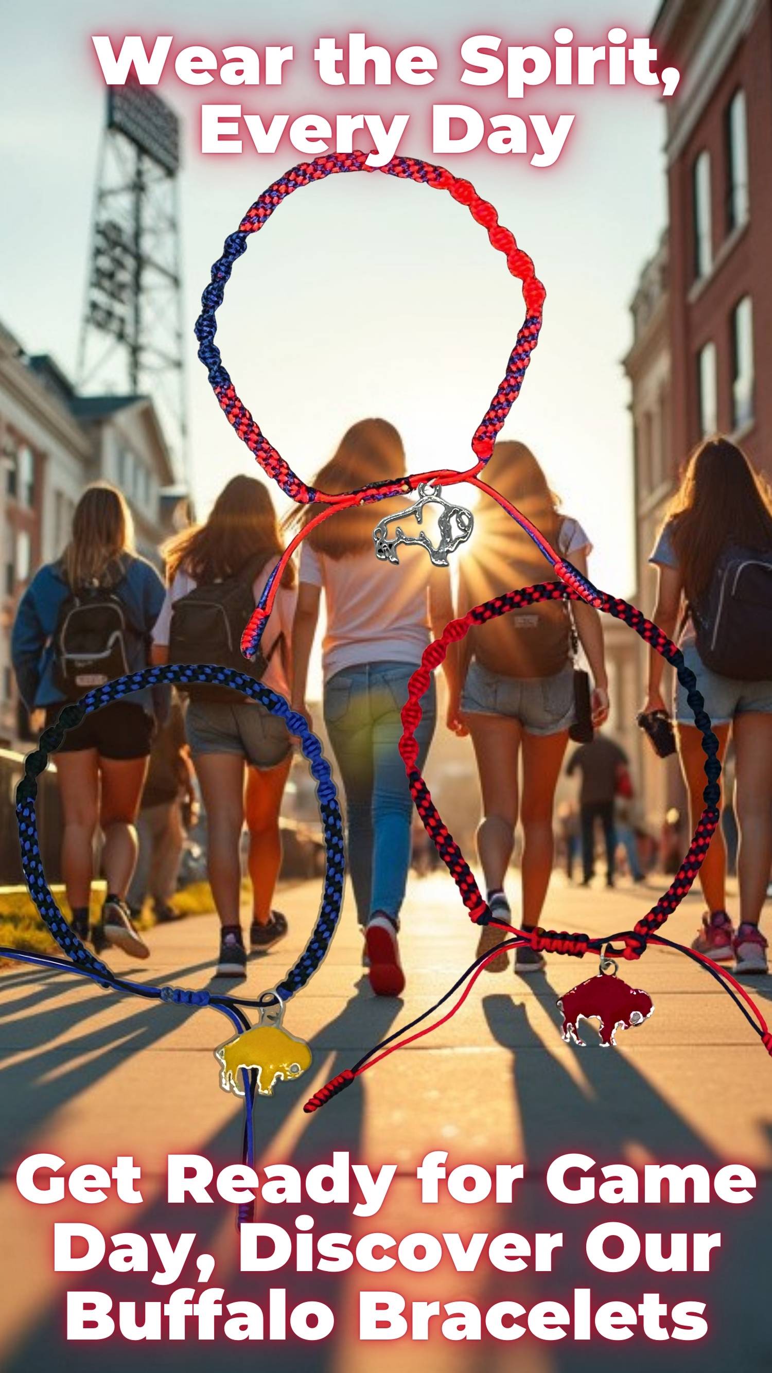 Game day Buffalo Bracelets – show Bills and Sabres pride with Buffalo-themed bracelets. Perfect for every Buffalo sports fan to wear team spirit every day.