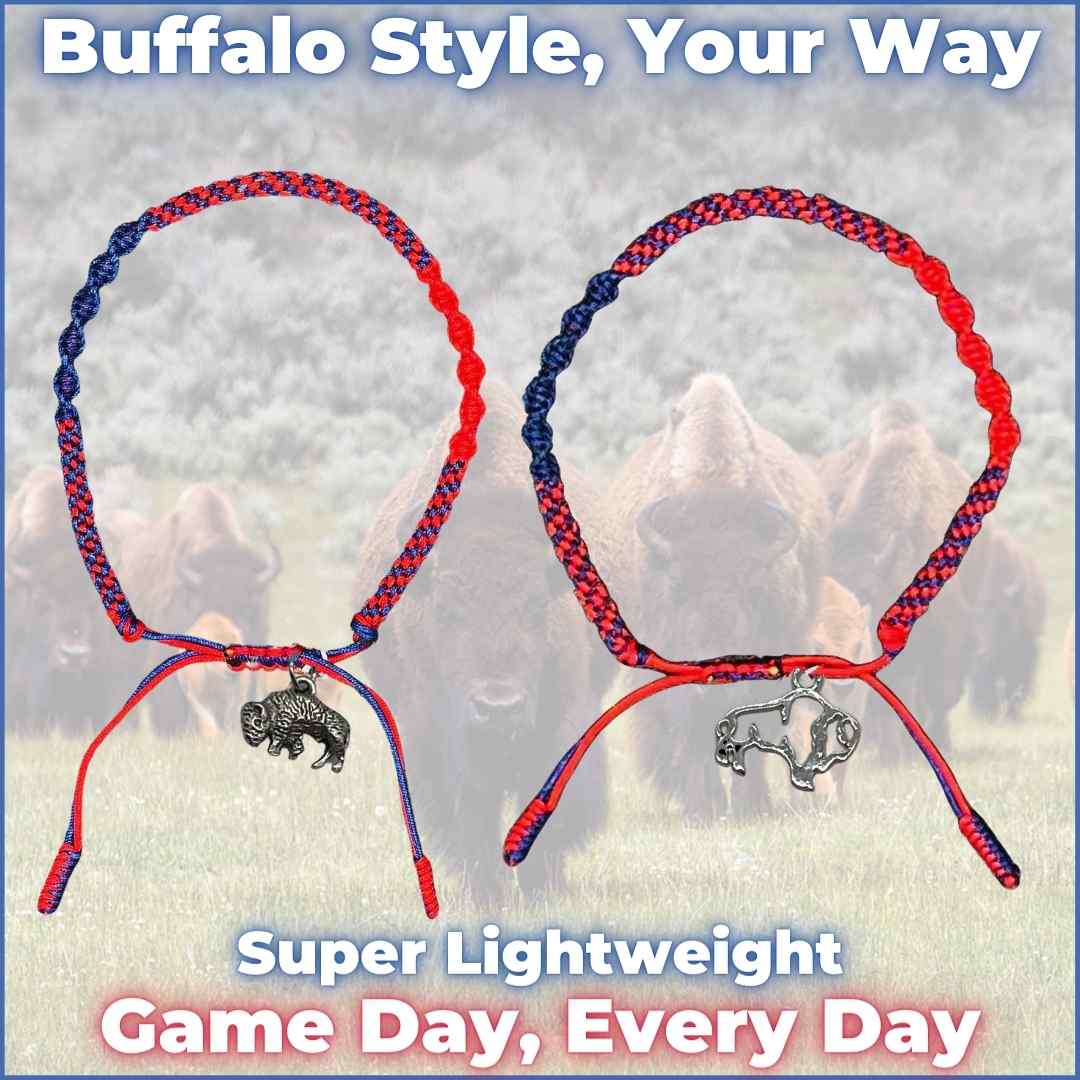 Unique Buffalo Gifts: Buffalo Bracelets, the perfect accessory for game day and everyday wear. Mobile