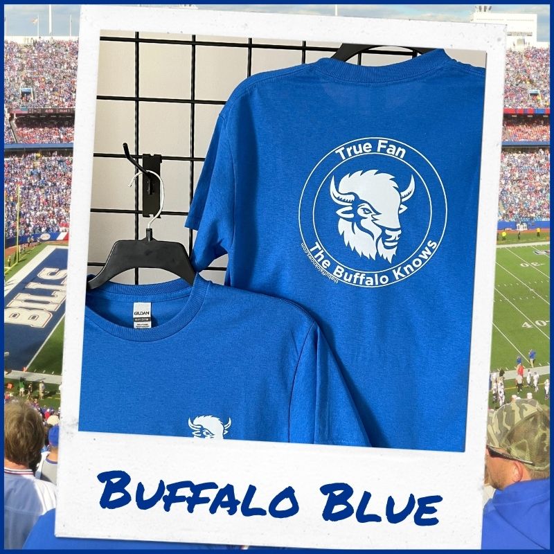 Blue short sleeve t-shirt True Fan blue T-Shirt