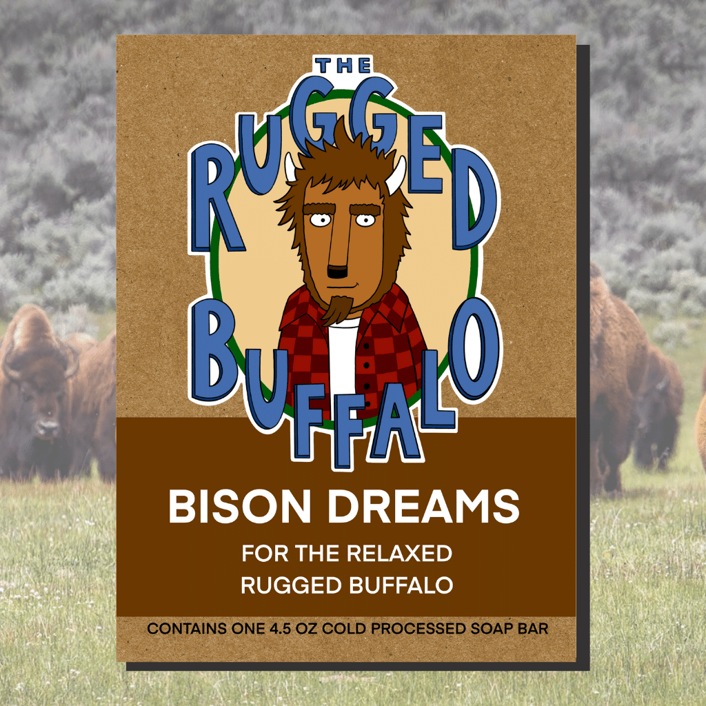 Bison Dreams natural men's soap - a unique and captivating scent from The Buffalo Knows.
