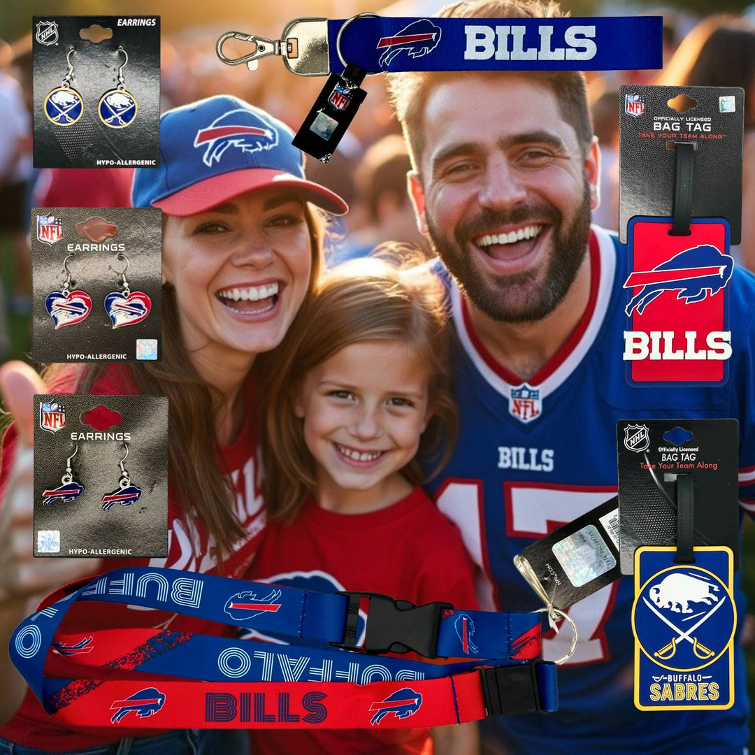 Official licensed Buffalo Bills and Sabres fan merchandise for all ages.